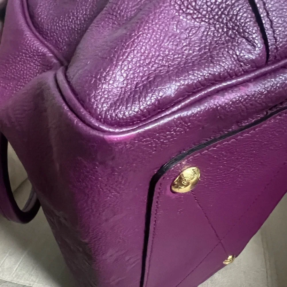 Louis Vuitton amethyst speedy empreinte  30 bag AUTHENTIC - Picture 6 of 15